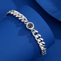 Custom Color Picture Projection Bracelet Titanium Steel Cuban Chain For Girlfriend Lover 2025 Valentine Birthday Romantic Gifts Vera Lux