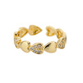 Zircon Flower Shaped Rings For Women Stainless Steel Open Ring Fashion Korean New Wedding Jewerly Gift Vera Lux