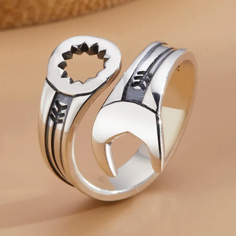 Fashion 925 Sterling Silver Wrench Adjustable Rings For Women Men Luxury Jewelry Accessories Wholesale Jewellery Women Vera Lux