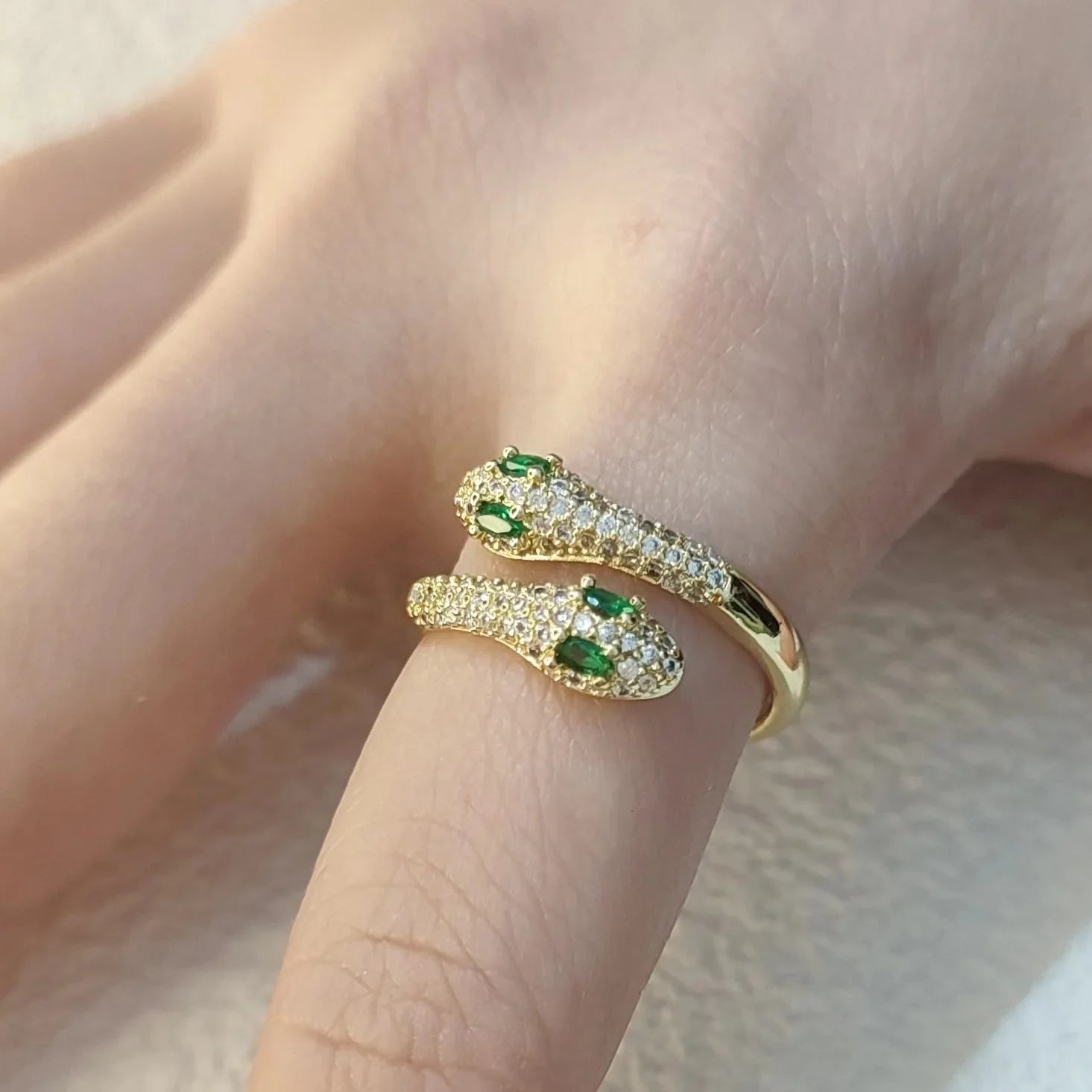 925 Sterling Silver Snake Zircon Rings For Women Wedding Luxury Jewelry Wholesale Dropshipping Vera Lux
