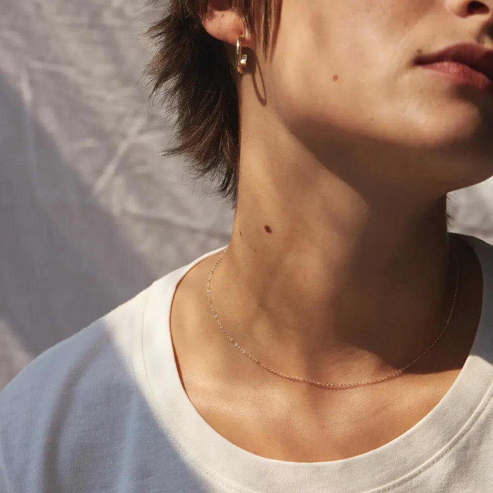 Fine Chain Necklace Stainless Steel Gold Color Pendants Short Long Statement Women Colar Gift Stainless Steel Jewelry Wholesale Vera Lux