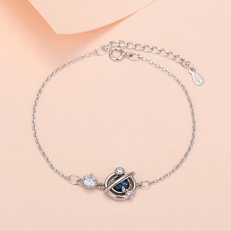 925 Sterling Silver Lucky Bead Charm Bracelets Woman Couple Chain Round Bangles Luxury Jewelry Accessories Wholesale Vera Lux