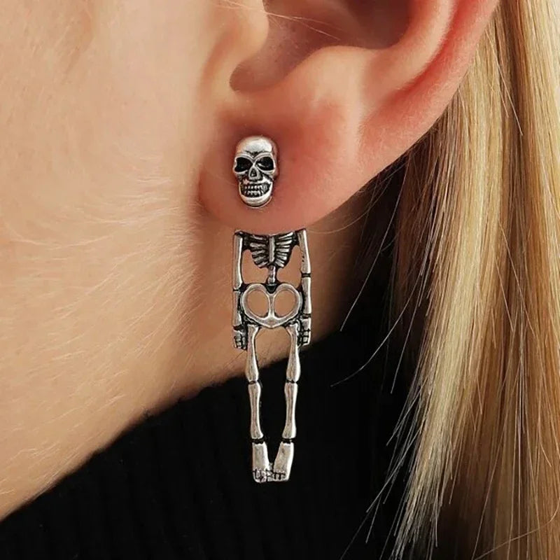 New Halloween Skull Skeleton Drop Earrings for Women Fashion Trend Gothic Jewelry Gift Hip Hop Rock Cool Dropped Earrings Men Vera Lux