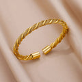 Jesus Bangles Bracelet for Women Stainless Steel Gold Color Luxury Bracelets New Trend Wedding Jewelry pulseras mujer bijoux Vera Lux