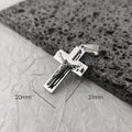 New Design 18K Gold Plated Waterproof Stainless Steel Jesus Cross Pendant For Men Religious Charms Vera Lux