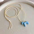 LATS Fashion Colorful Horse Pendant Long Necklace for Women Adjustable Sweater Chain Necklaces Jewelry Gifts Accessories Vera Lux