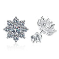 NeeTim 0.5ct Moissanite Stud Earrings For Women 925 Sterling Silver with White Gold Plated Diamond  Ear Studs Wedding Jewelry Vera Lux