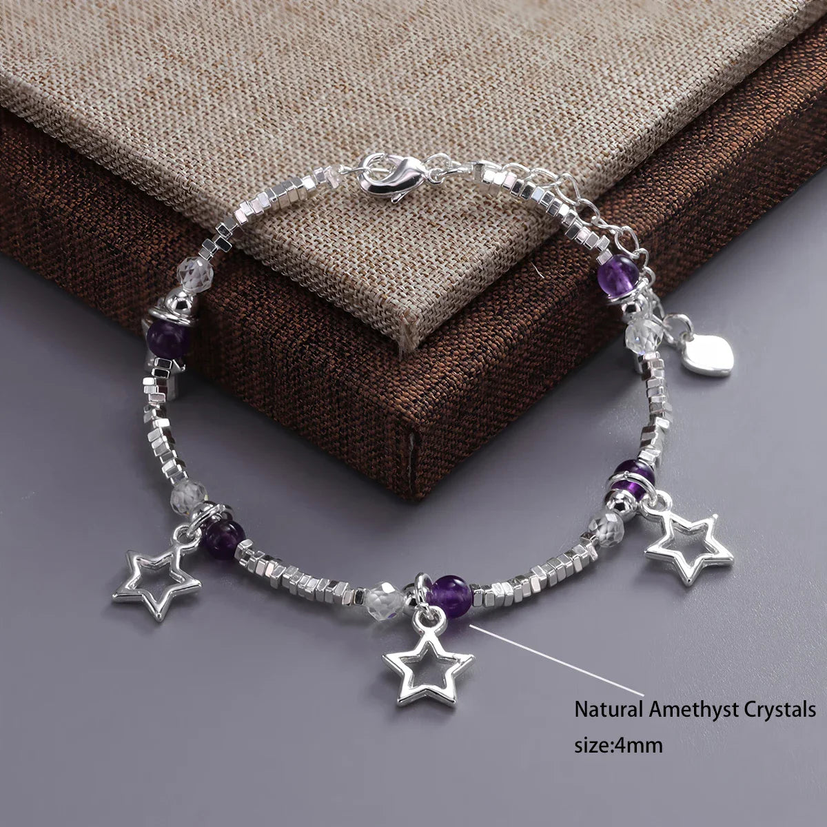925 Sterling Silver Star Bead Bracelet For Women Fragmented Silver Sweet Romantic Versatile Trend Jewelry Gifts Dropshipping Vera Lux