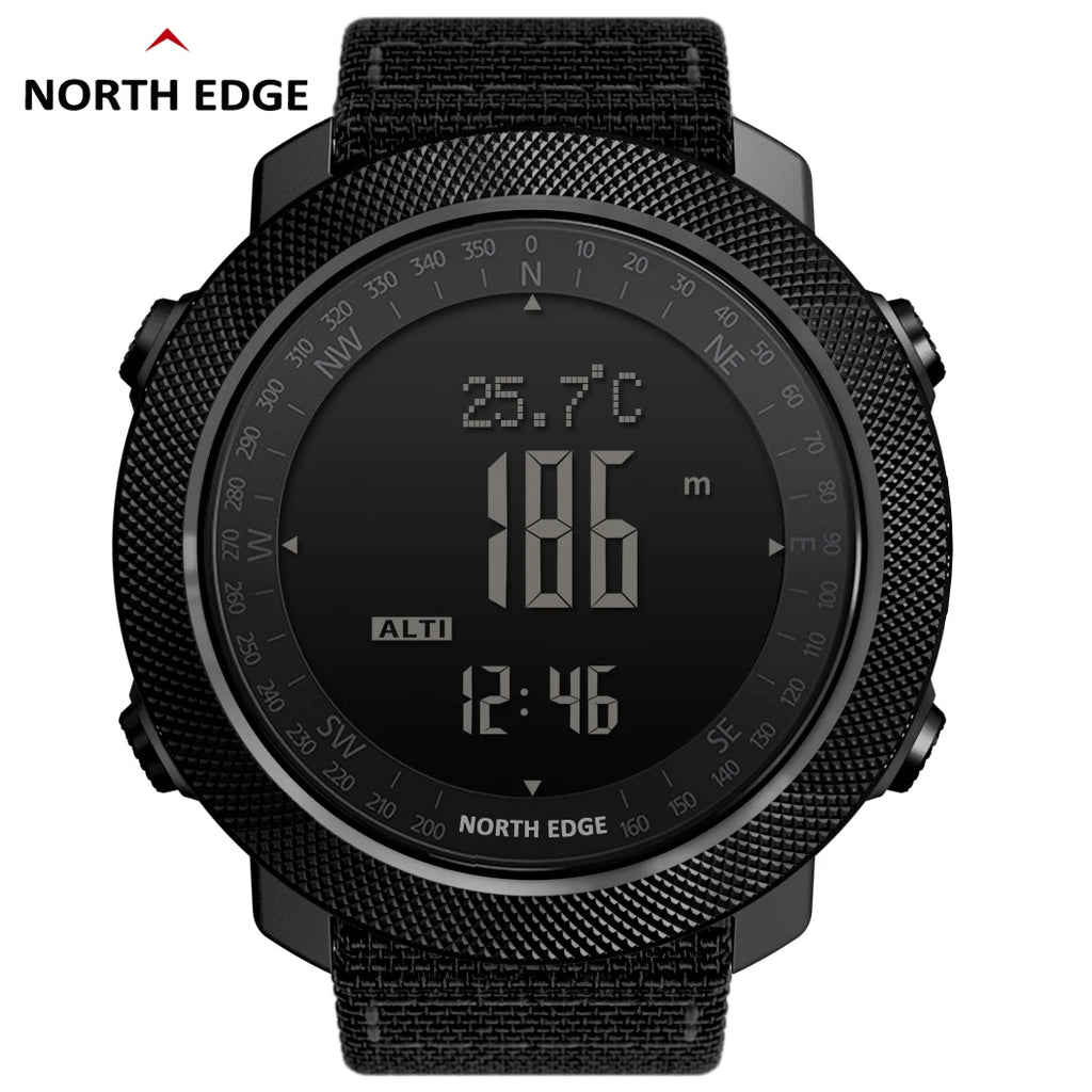 NORTH EDGE Men's sport Digital watch Hours Running Swimming Military Army watches Altimeter Barometer Compass waterproof 50m Whatever the Treasure
