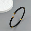 New steel wire mesh gold-plated stainless steel bracelet 18K, high quality waterproof couple bracelet, wife gift Vera Lux