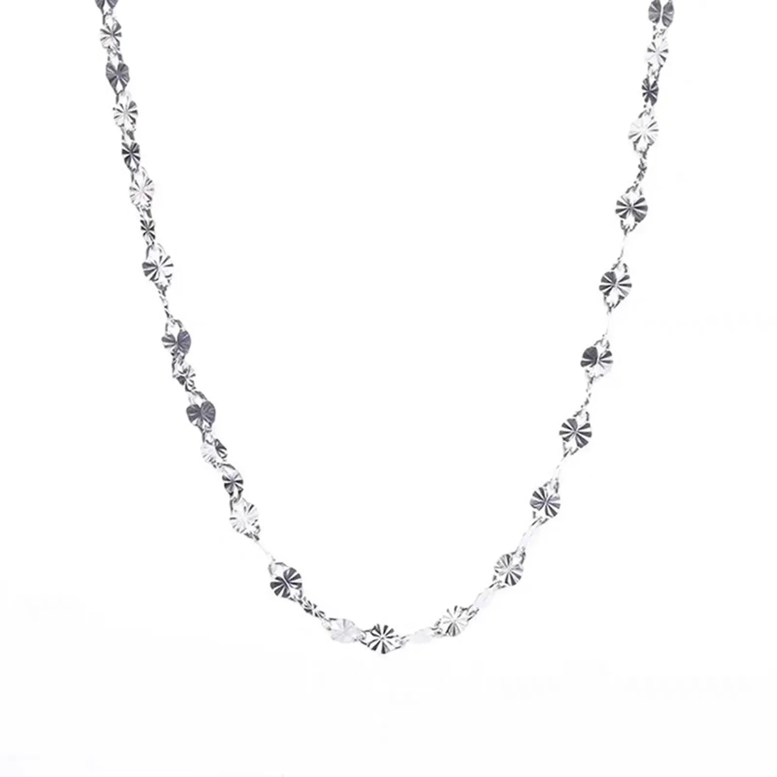 Fine 925 Sterling Silver flat chains Necklaces for Men Women wedding party Jewelry Christmas gifts 45-75cm Vera Lux