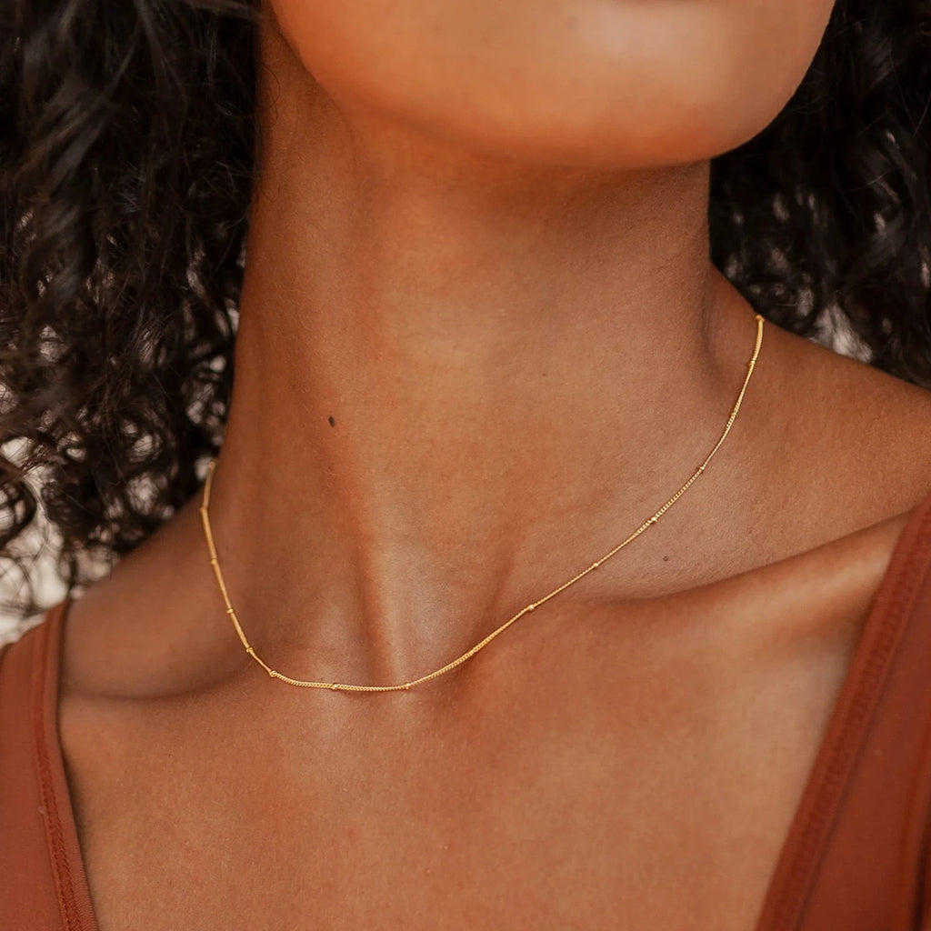 SUNIBI Gold Color Stainless Steel Chain Choker Necklace Women Chain Necklace Sets for Women Gift Jewelry Wholesale Vera Lux