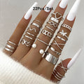 30Pcs Bohemian Geometric Knuckle Rings Set For Women Gold Silver Color Finger Ring Girls Fashion Party Jewelry Accessories Vera Lux