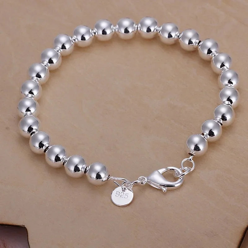 8 Inch 18K Gold Bracelet 5MM Sideways Chain Bracelet For Woman Men Fashion Wedding Engagement 925 Sterling Silver Jewelry Gifts Vera Lux