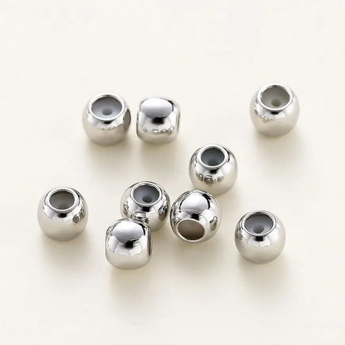 10pcs/lot 14K 18K Real Gold Plated Adjustable Bead With Resine Stopper Spacer Beads Charm Possitioning Beads For Jewelry Finding Vera Lux