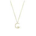 Fashion Shining Inlaid Zirconia Star Moon Pendant Necklace For Women Luxury Crystal Clavicle Chain Necklace Wedding Jewelry Vera Lux