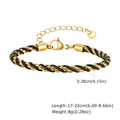 Two Tone Chain Bracelet for Women, Chunky Mixed Metal Link, Stainless Steel Waterproof Jewelry, Stylish Adjustable Wristband Vera Lux