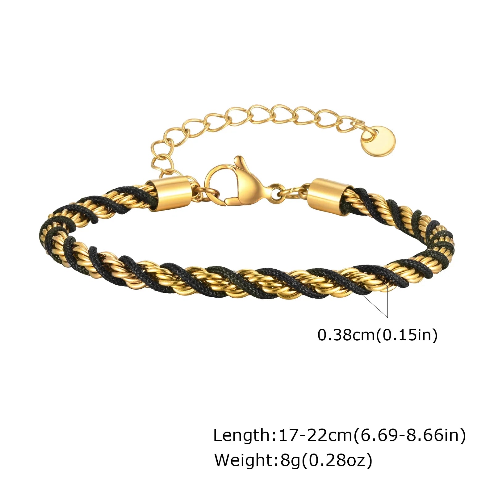 Two Tone Chain Bracelet for Women, Chunky Mixed Metal Link, Stainless Steel Waterproof Jewelry, Stylish Adjustable Wristband Vera Lux