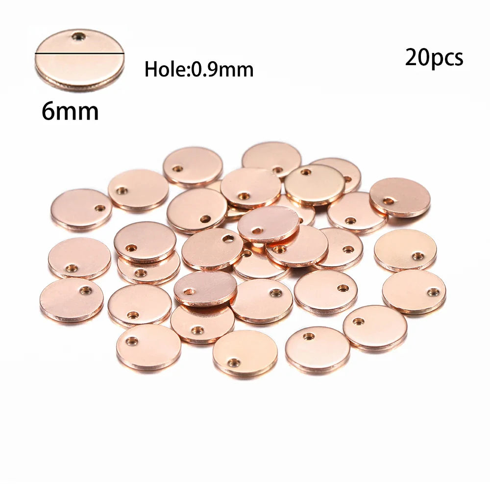 10-50Pcs Gold Stainless Steel Customized Dog Tag Heart-Shaped Oval Blanks Charm Pendant Charms For DIY Jewelry Making Supplies Vera Lux