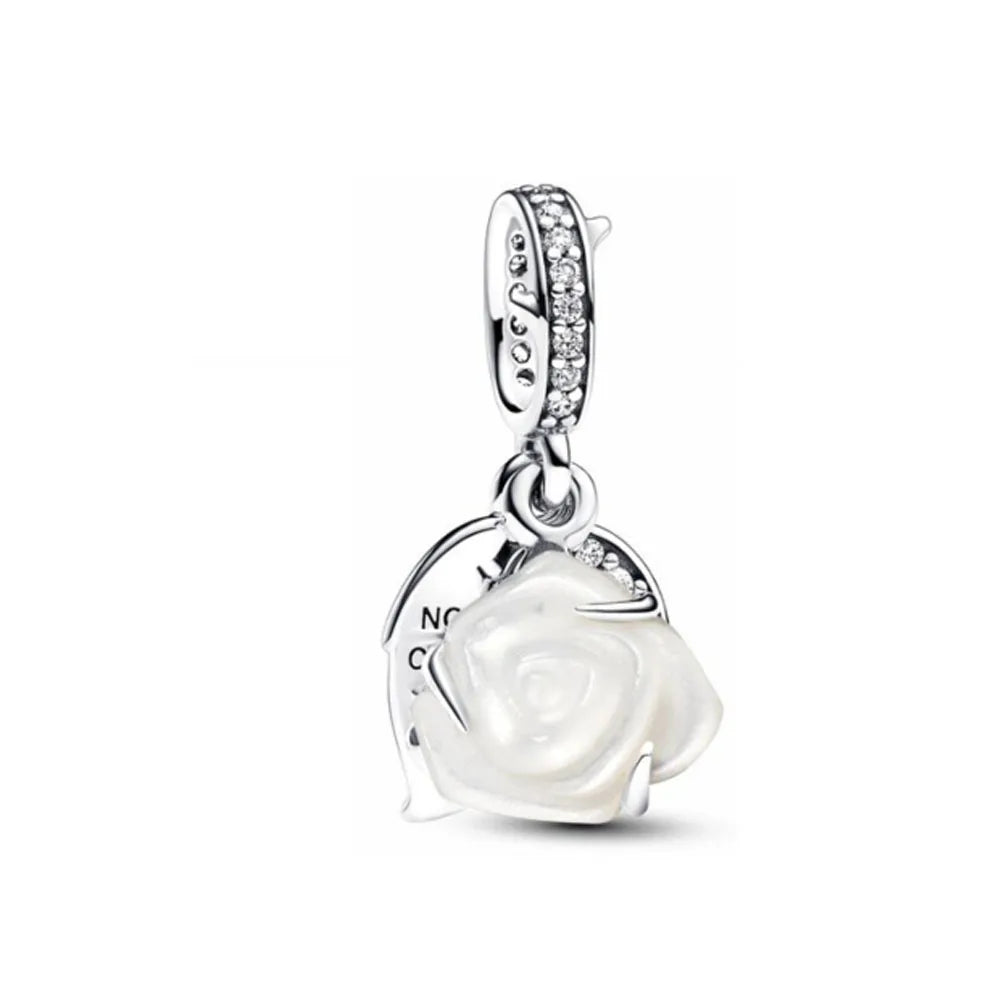 2026 New S925 Silver Hollow Elephant Monkey Car Pendant Fit Original Bracelet DIY Accessories Women's Charm Jewelry Gifts Vera Lux