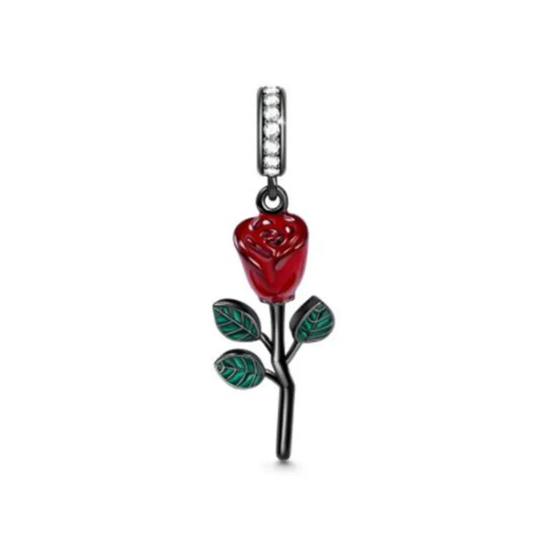 2026 925 Silver Flower, Butterfly, Highland Cow, Motorcycle Pendant Fit European Original Bracelet DIY Jewelry Exquisite Jewelry Vera Lux