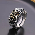 New Punk Large Cross Ring Adjustable Size Fashion Men's Personalized Design Jewelry Street Retro Gothic Trend JewelryAccessories Vera Lux