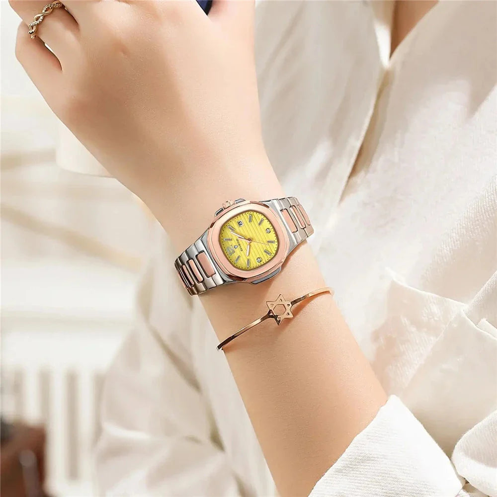 31mm New Digital Fashion Quartz Wristwatches Ladies Watches For Woman Luxury Small Gold Diamond Watch Women Clock Reloj Muje Vera Lux