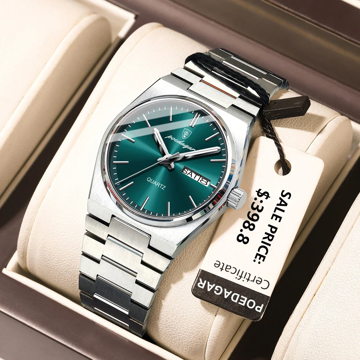 POEDAGAR Luxury Woman Watch Waterproof Luminous Fashion Quartz Ladies Wristwatch Date Week Stainless Steel Women's Watches Reloj Vera Lux