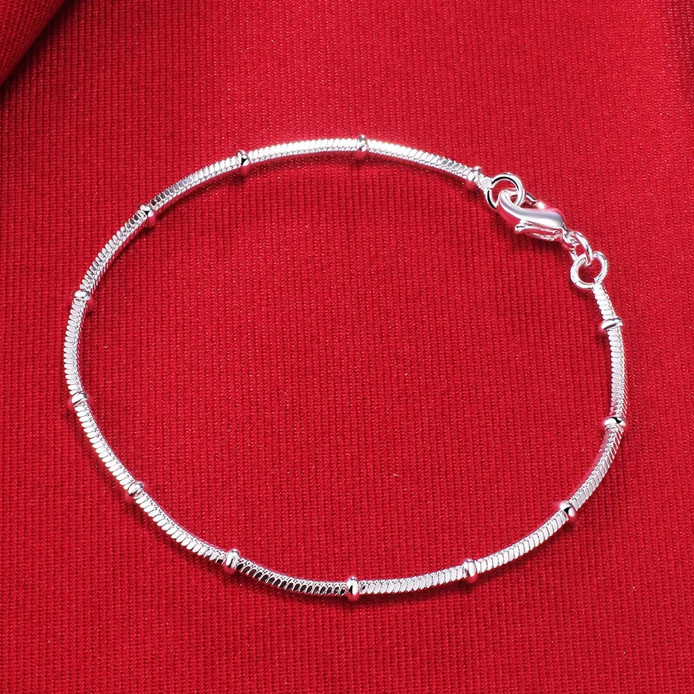 8 Inch 18K Gold Bracelet 5MM Sideways Chain Bracelet For Woman Men Fashion Wedding Engagement 925 Sterling Silver Jewelry Gifts Vera Lux