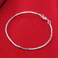 Hot new 925 sterling silver Bracelets for women fine snake bone beads chain fashion Wedding party Christmas gifts Jewelry Vera Lux