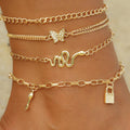 New Summer Shell Anklet Set For Women Sequin Beach Ankle Bracelet Gold Color Leg Chain On Foot Female Bohemian Jewelry Vera Lux
