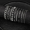 10pcs Stainless Steel Cuban Chain Bracelet for Men Women Figaro Vintage Metal Viking Kpop Pulseras Emo Cute Luxury Jewelry Gift Vera Lux
