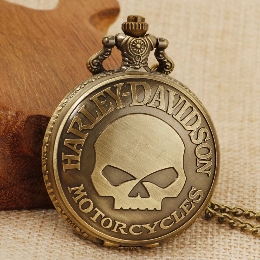 Retro Fashion Quartz Men's Pocket Watch Casual Punk Popular Unisex Pendant Fob Chain Watch CF1702 Vera Lux