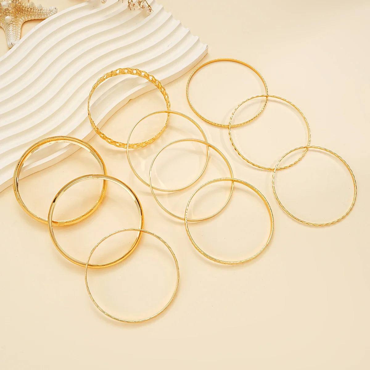 10 Pcs Punk Trendy Multilayer Bracelets Set for Women Elegant Delicate Twist Sparkling Adjustable Bangles Jewelry Couples Gifts Vera Lux
