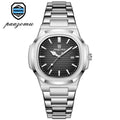 PAAZOMU Luxury Man Wristwatch Waterproof Luminous Chronograph Watch for Men Stainless Steel Men's Quartz Watches reloj hombre Vera Lux