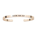 1PC Personalized Engraved Name Stainless Steel Bracelet Custom Words Letters Bracelet Cuff Bangle for Women Men Vera Lux