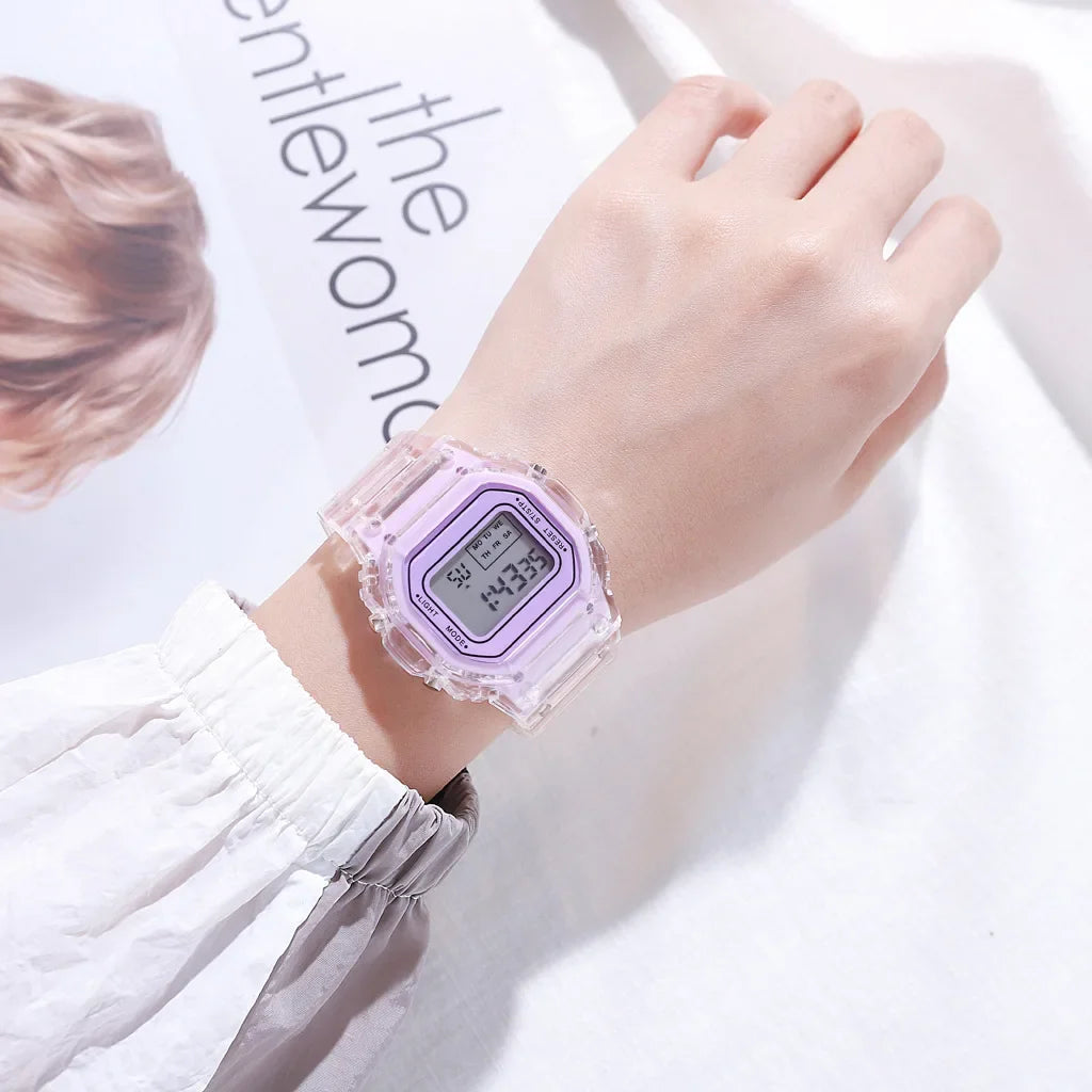 New Sports Digital Watch for Men Women Simple Square LED Watch Fashion Casual Electronic Wristwatches Student Clock reloj mujer Vera Lux