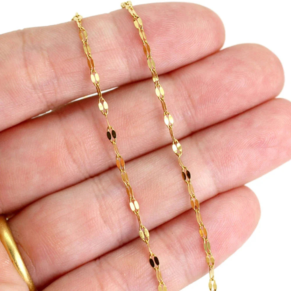 Stainless Steel Bracelet for Woman Simple Shiny Chain Bracelet with Adjustable Charm Minimalist Wedding Party Jewelry Wholesale Vera Lux