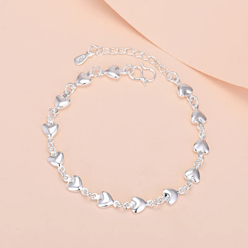 925 Sterling Silver Lucky Bead Charm Bracelets Woman Couple Chain Round Bangles Luxury Jewelry Accessories Wholesale Vera Lux