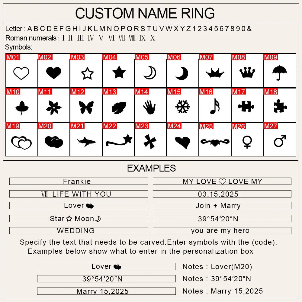 COOLTIME Personalized Custom Ring For Women Men Stainless Steel Gold Color Engrave Name Rings For Lover Jewelry Family Gifts Vera Lux