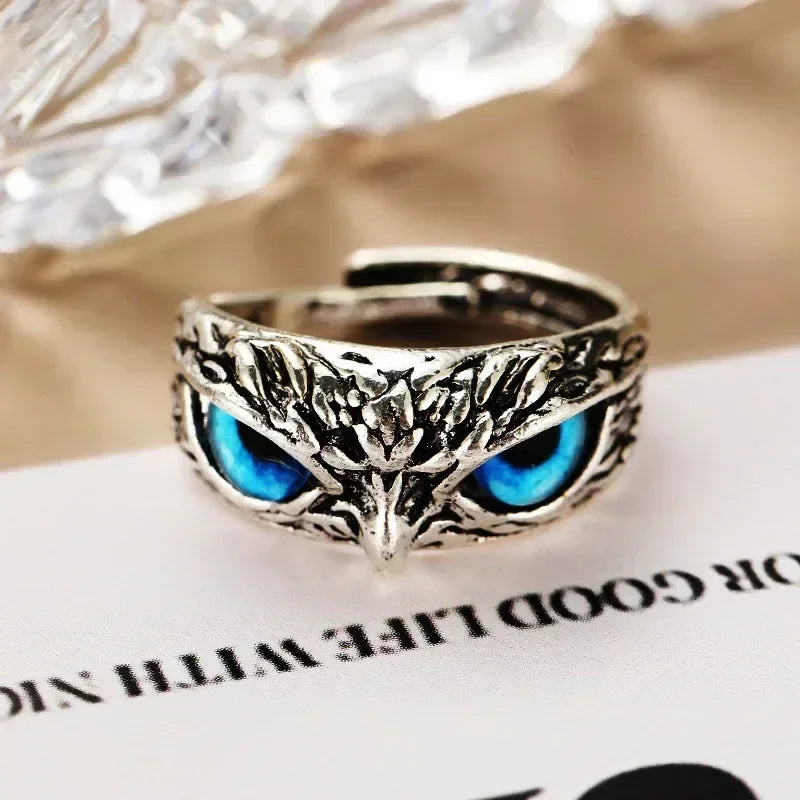 Fashion Charm Vintage Owl Ring for Men Women Cute Animals Owl Youth Gothic Rings Jewelry Accessories Gifts Femstylo