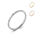 1mm Thin Stackable Ring Stainless Steel Faceted Knuckle Midi Ring for Women Girl Size 3-10 Vera Lux