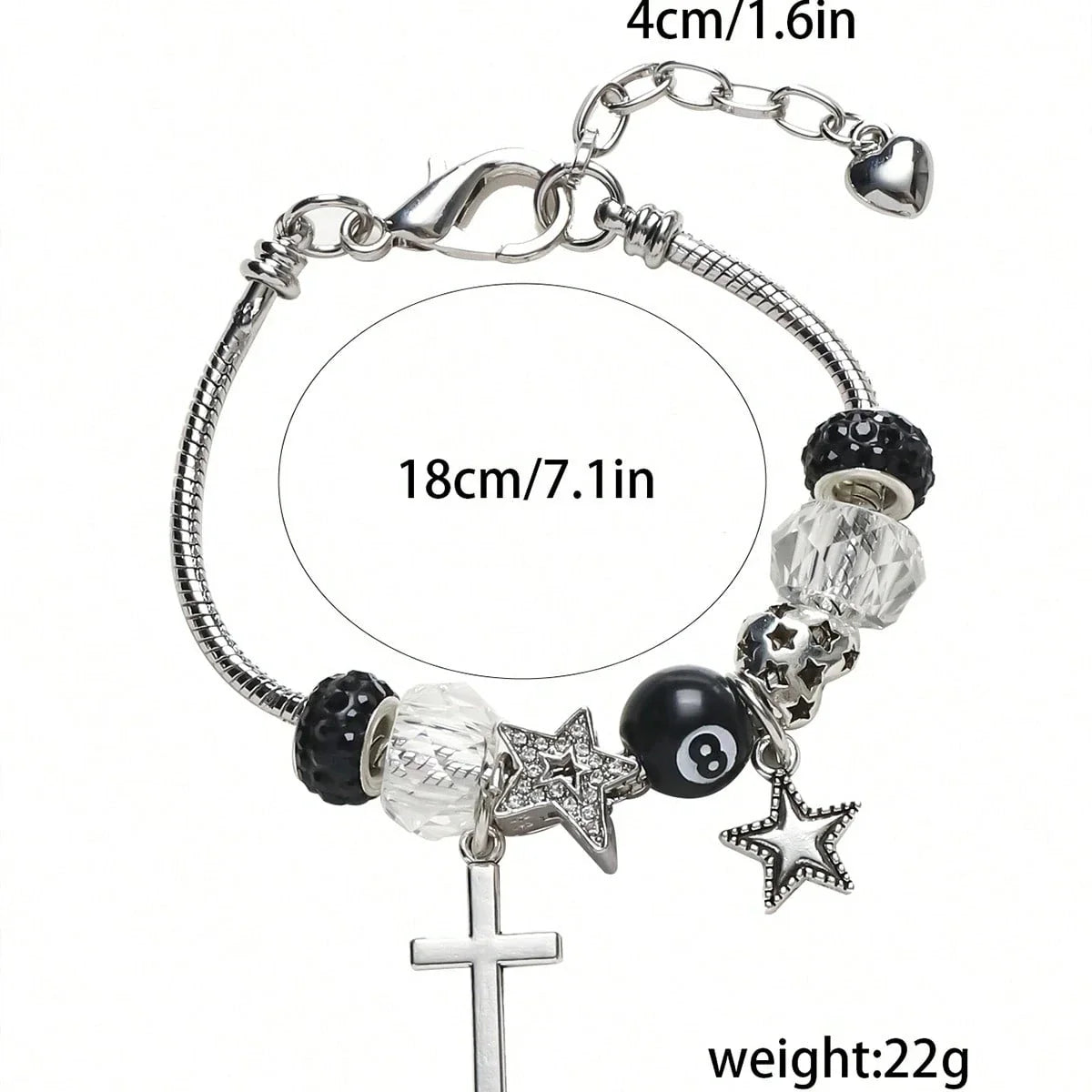 DIY Handmade Hippie Design  Chain  Bracelet Women Metal Star Charms Unisex Adjustable Bracelet Vera Lux