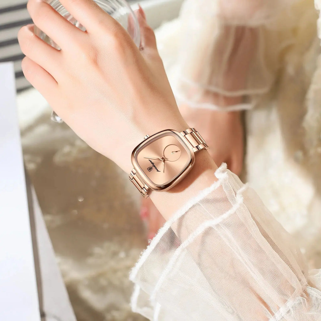 POEDAGAR Luxury Watch for Woman Waterproof Stainless Steel Quartz Ladies Watch High Quality Women's Watches Elegant Female Clock Vera Lux