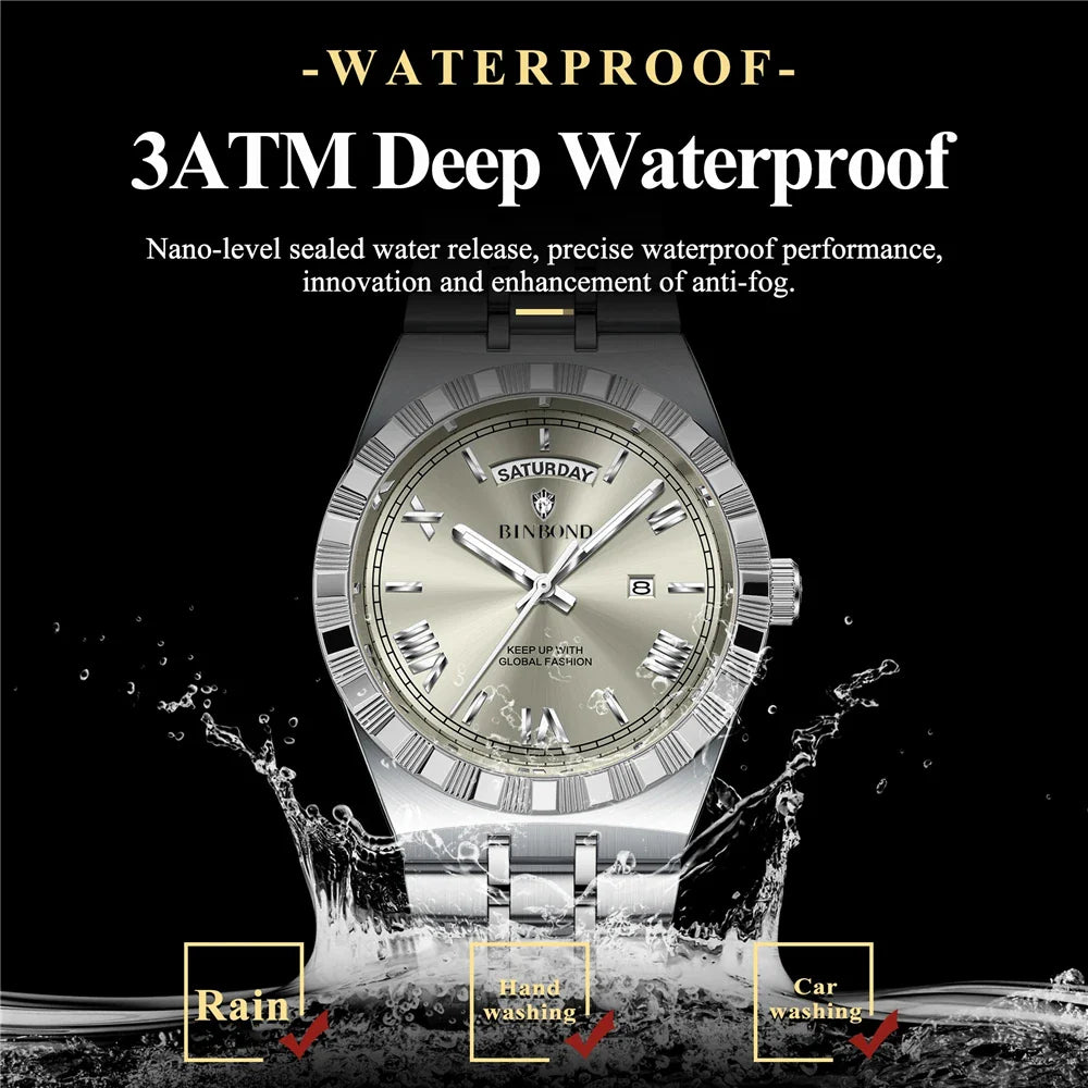 New Waterproof Luxury Sports Movement Mens Watches For Man Gifts Fashion Quartz Wristwatches Automatic Watch Men Digital Clock Vera Lux
