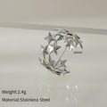 2026 New Stainless Steel Double Layer Star Waterproof Rings for Women Gold Color Opened Star Rings Cute Wedding Jewelry Gifts Vera Lux