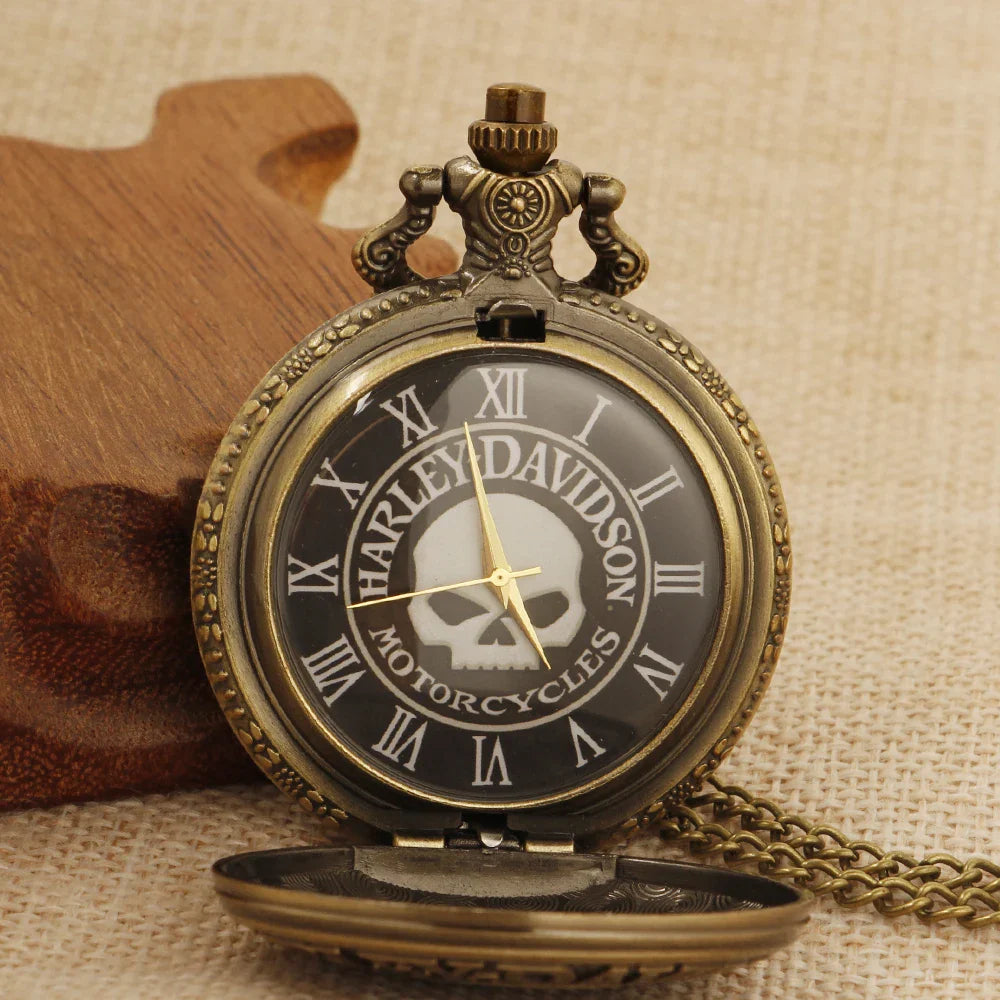 Retro Fashion Quartz Men's Pocket Watch Casual Punk Popular Unisex Pendant Fob Chain Watch CF1702 Vera Lux