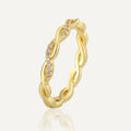 925 Sterling Silve Wedding Band Eternity Rings for Women Brilliant Round Zirconia Thin Elegant Female Fine Jewelry Vera Lux