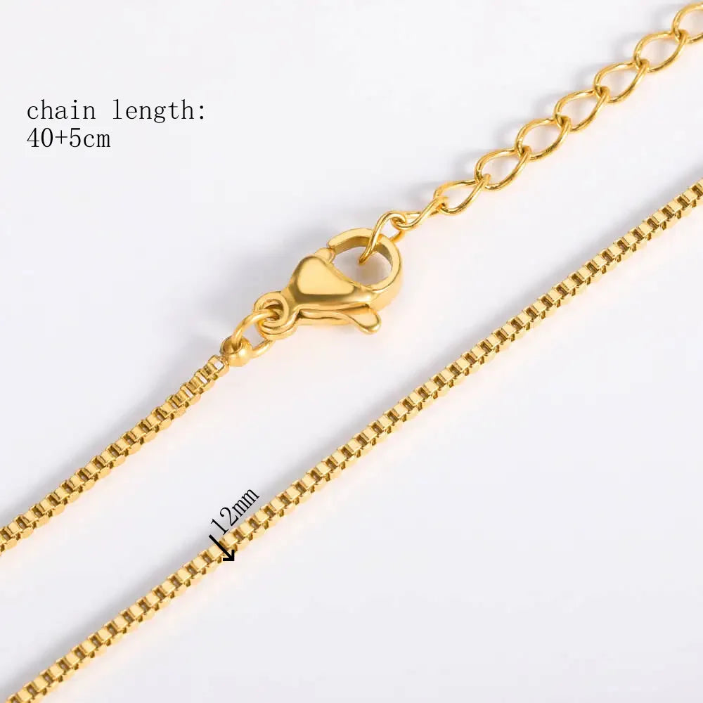 10pcs/Lot 45cm Stainless Steel Golden/Silvery Color 304 Chains Necklace Women Jewelry Making Accessories DIY Handmade Supplies Vera Lux