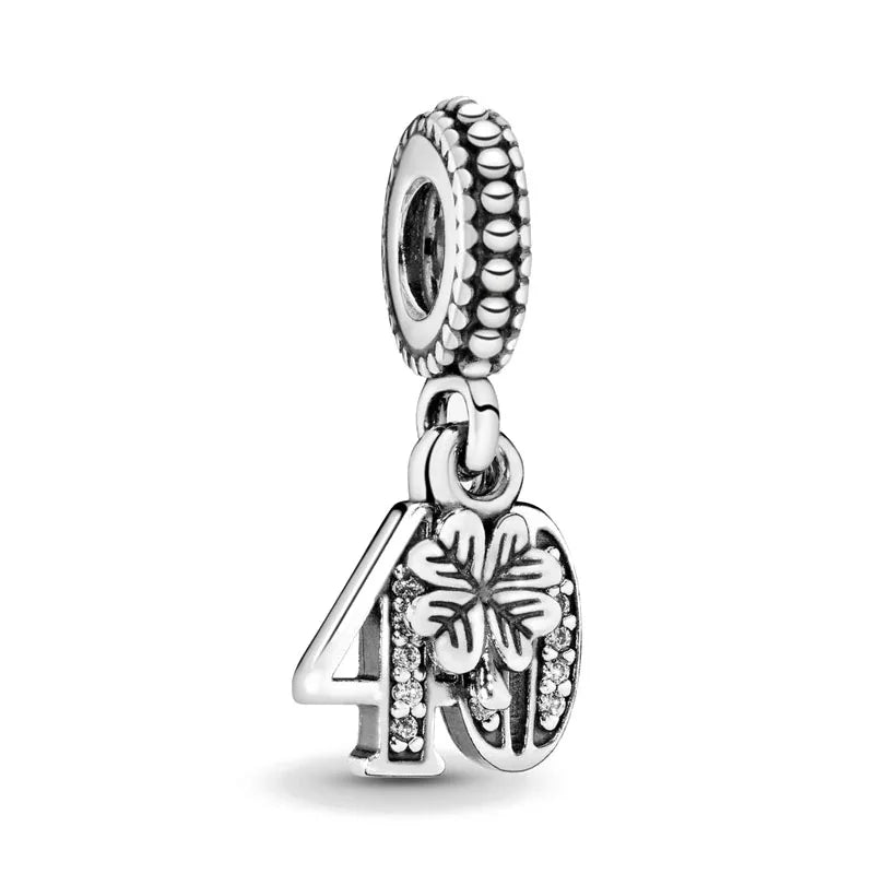 2026 New S925 Silver Robot Cross Digital Pendant, Suitable for Original Bracelets, DIY Accessories, Women's Charm Jewelry Gifts Vera Lux